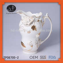 Nouveau produit en céramique en or plaqué or thé pot et bouilloire set théière